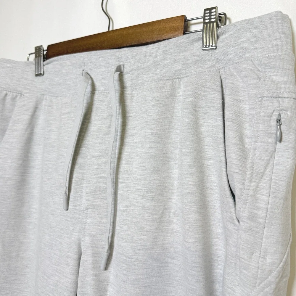 Birddogs Men XL Joggers Light Gray Heather Built-In Liner Sweatpants Activewear
